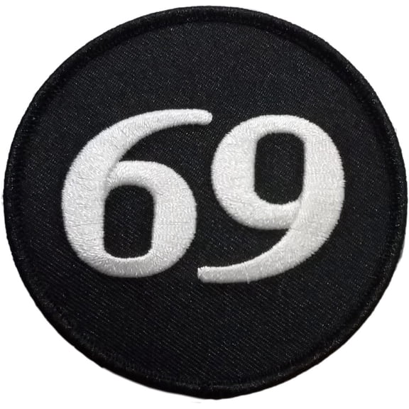 69 Embroidered Sew On Patch - 3" Round