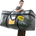 thumbnail image 1 of 69 Gallon  Storage Bags, XXL Green Heavy Duty Moving Bags For Storage with Visible Window, Wrap Around Handles, Totes for Space Saving, Alternative to Moving Boxes (2 Pack), 1 of 6