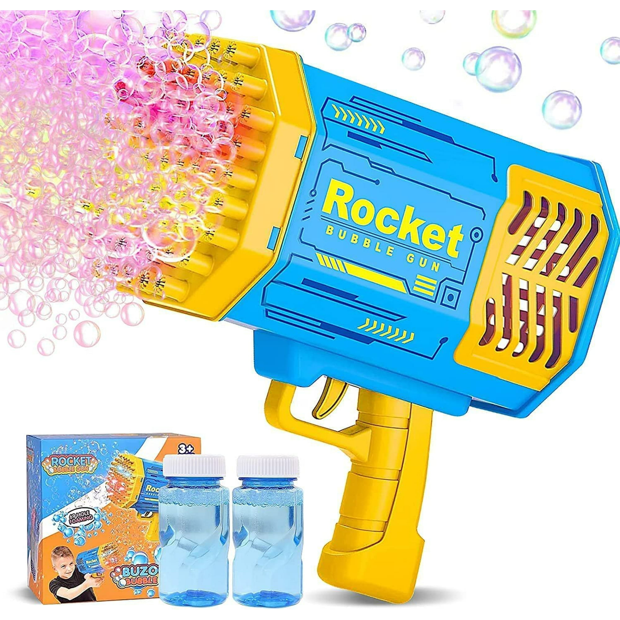 Bubble Gun, 69 Hole Bubble Gun, Bazooka Bubble Gun with 4 Bottles of Bubble  Liquid, Bubble Launcher Toys Gifts for Adults Children Playing and Indoor  Outdoor Party (Pink): Buy Online at Best