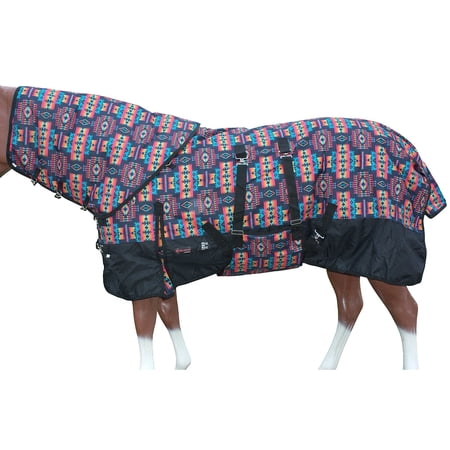 69 In 1200D Ripstop Waterproof Turnout Winter Turnout Horse Blanket Neck Cover