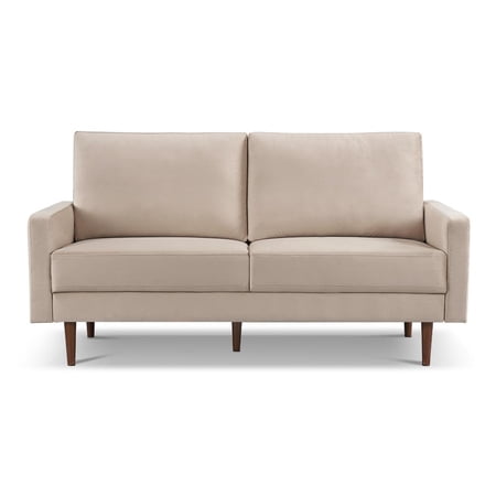 OS Home and Office Furniture 69 Inch Wide Upholstered Two Cushion Sofa with Square Arms