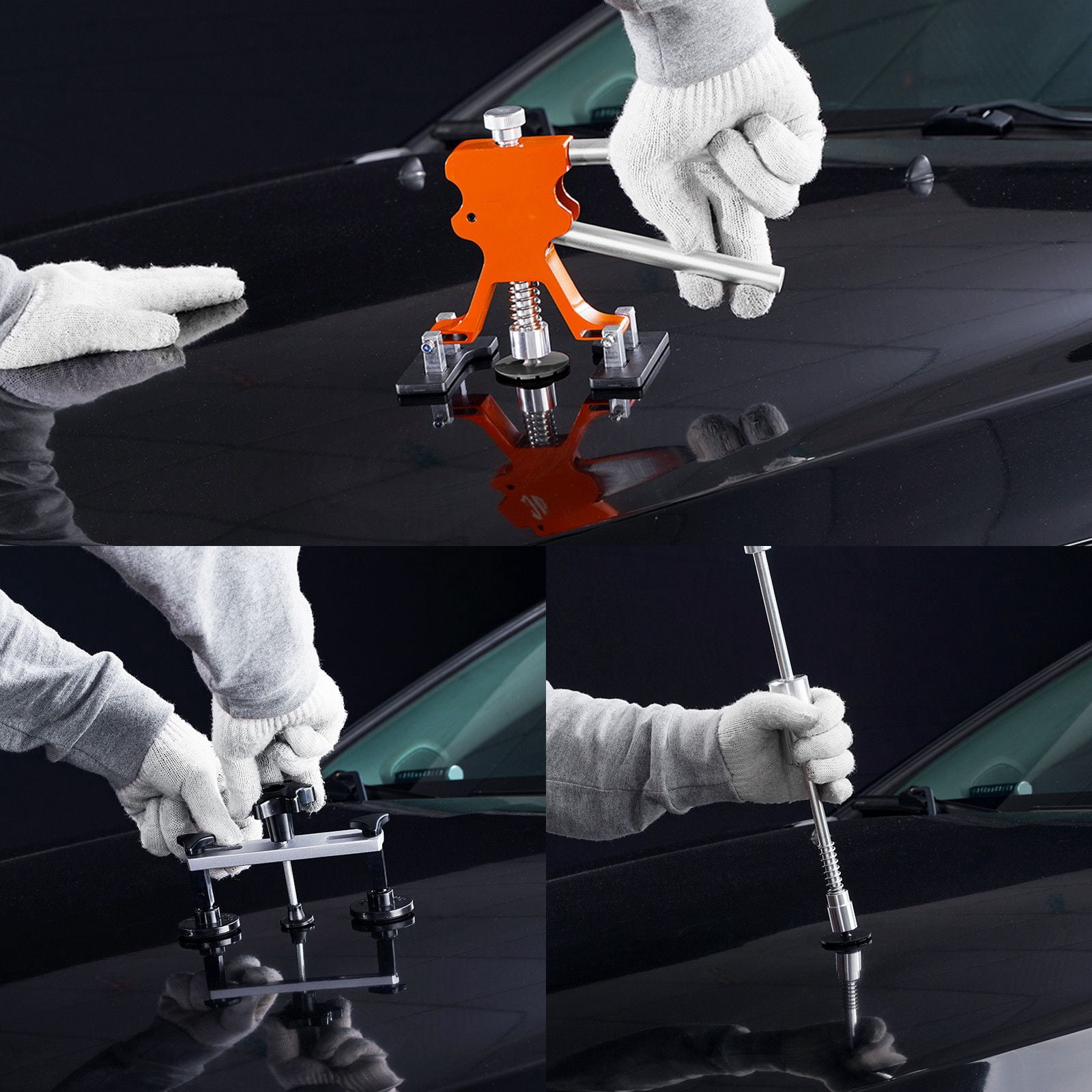 69 PCS Dent Repair Kit,Auto Car Body Paintless Dent Removal Tool Kit ...