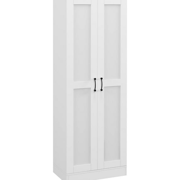 69" Tall White Storage - Customizable Shelving & Anti - Tip - Living Spaces - Dust - Free Items