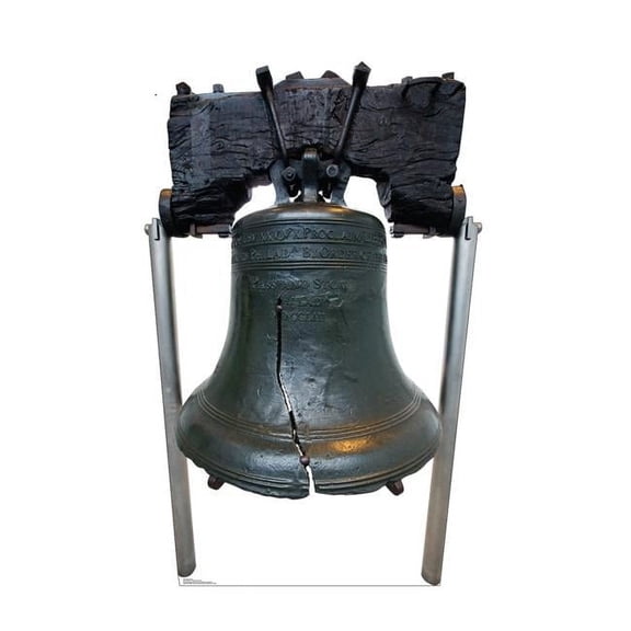 69 x 45 in. Liberty Bell Cardboard Cutout