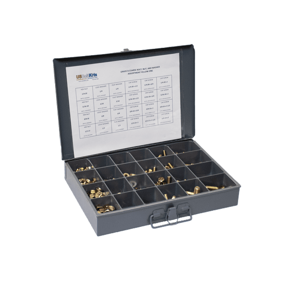 690 Piece Grade 8 Coarse Thread Fastener Drawer Assortment