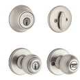 thumbnail image 1 of Kwikset Polo Doorknob and Deadbolt Satin Nickel, 1 of 5