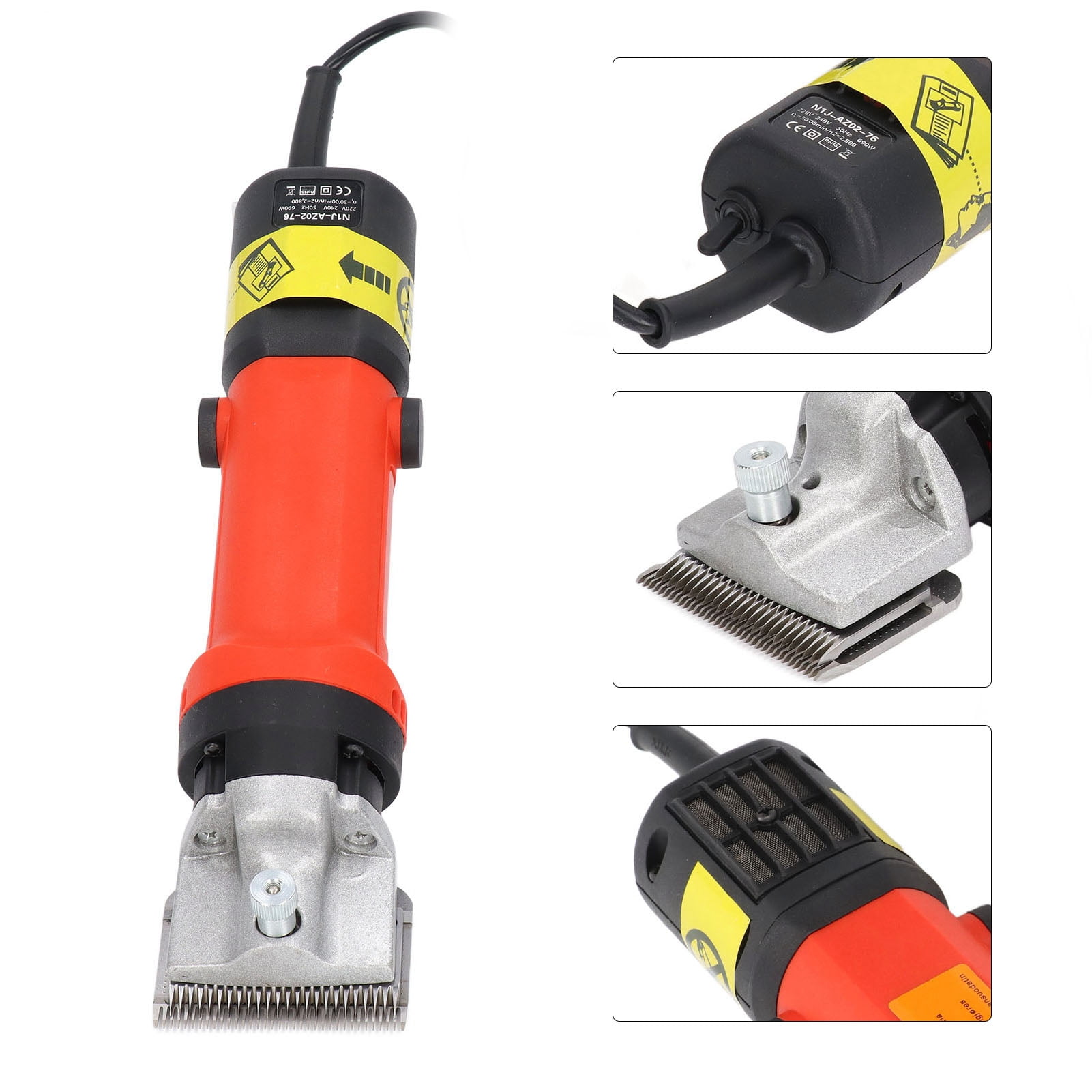 6900W Horse Clippers 6 Speed Adjustment Professional Electric Animal