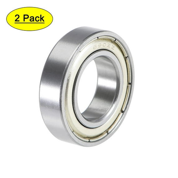 6902ZZ Deep Groove Ball Bearings 15mmx28mmx7mm Double Shielded Chrome Steel P6 2pcs
