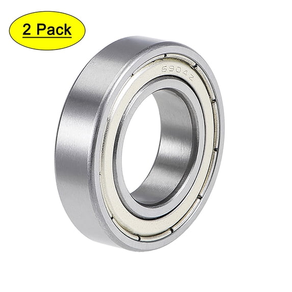 6904ZZ Deep Groove Ball Bearings 20x37x9mm Double Shielded Chrome Steel P6 2pcs