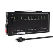 690W 20-Port USB Charging Station, 2 100W PD USB-C & 8 30W PD USB-C & 10 25W QC USB-A, Fast Multi-Port Charger Hub for Laptop MacBook iPhone Samsung iPad