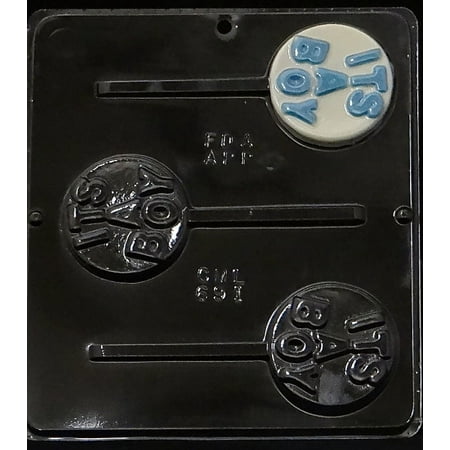 691 "It's a Boy" Lollipop Chocolate Candy Mold