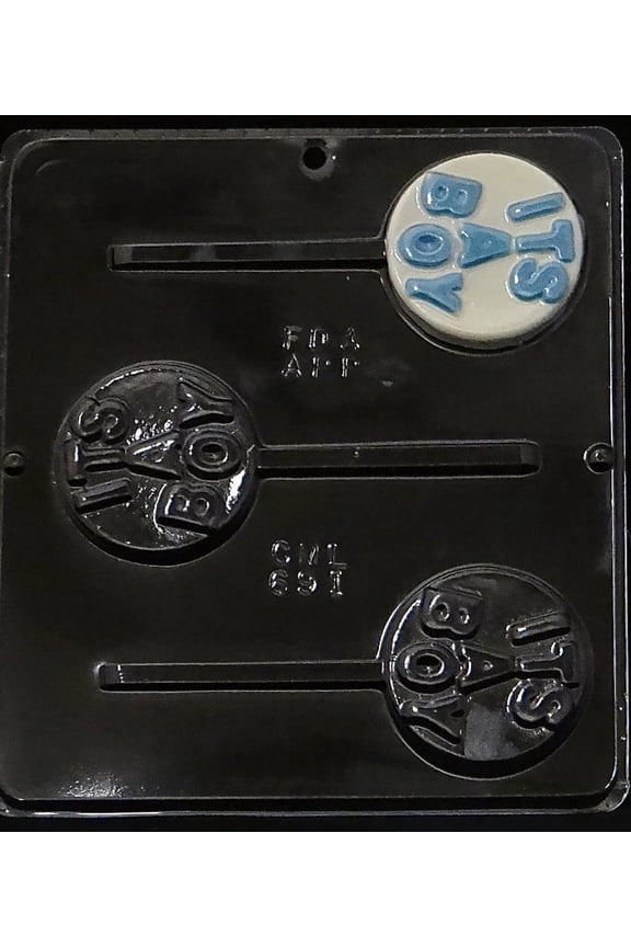 691 "It's a Boy" Lollipop Chocolate Candy Mold