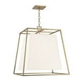 thumbnail image 1 of 6924-AGB-WS-Hudson Valley Lighting-Kyle - Six Light Pendant - 24 Inches Wide by 26 Inches High-Aged Brass Finish-White Shade Color, 1 of 2