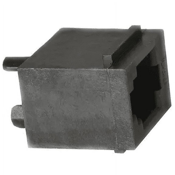 69253-001LF Connector Modular Telephone and Telecom Jack F 4 POS 2.54mm Solder ST Thru-Hole 4 Terminal 1 Port Cat 3