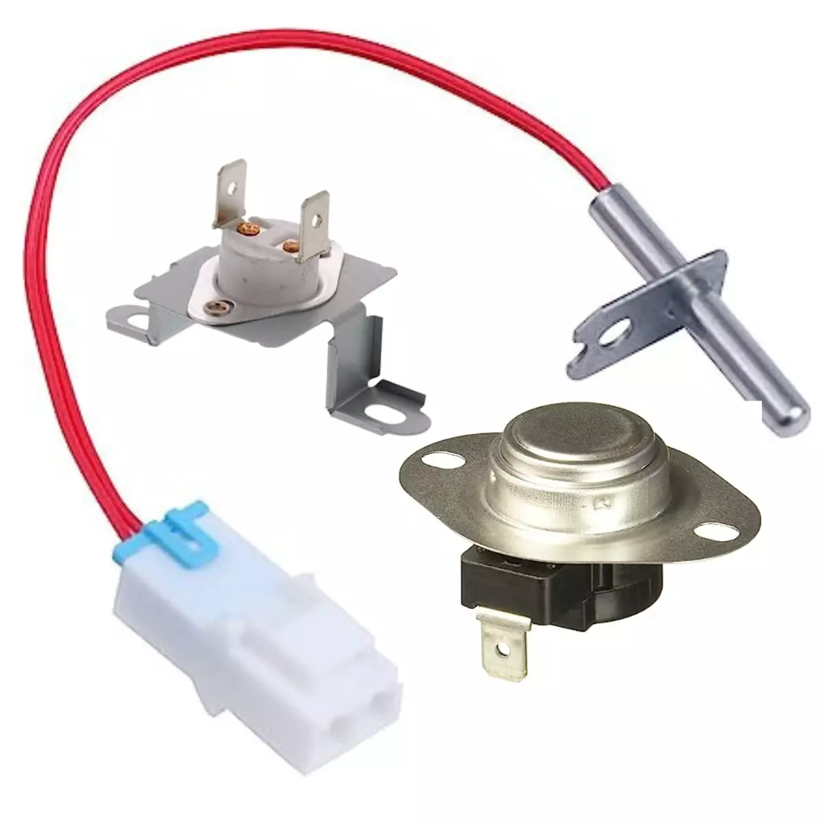 LG/Kenmore Dryer Repair Kit - High Limit Thermostat 6931EL3003D + Thermistor 6323EL2001B + Thermostat 6931EL3001E