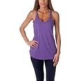 thumbnail image 1 of 6933 Next Level Apparel Ladies' French Terry Racerback Tank Purple Rush S, 1 of 6
