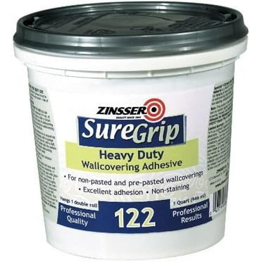 69384 1 Quart Clear SureGrip Strippable Wall Covering Adhesive (3 Pack)
