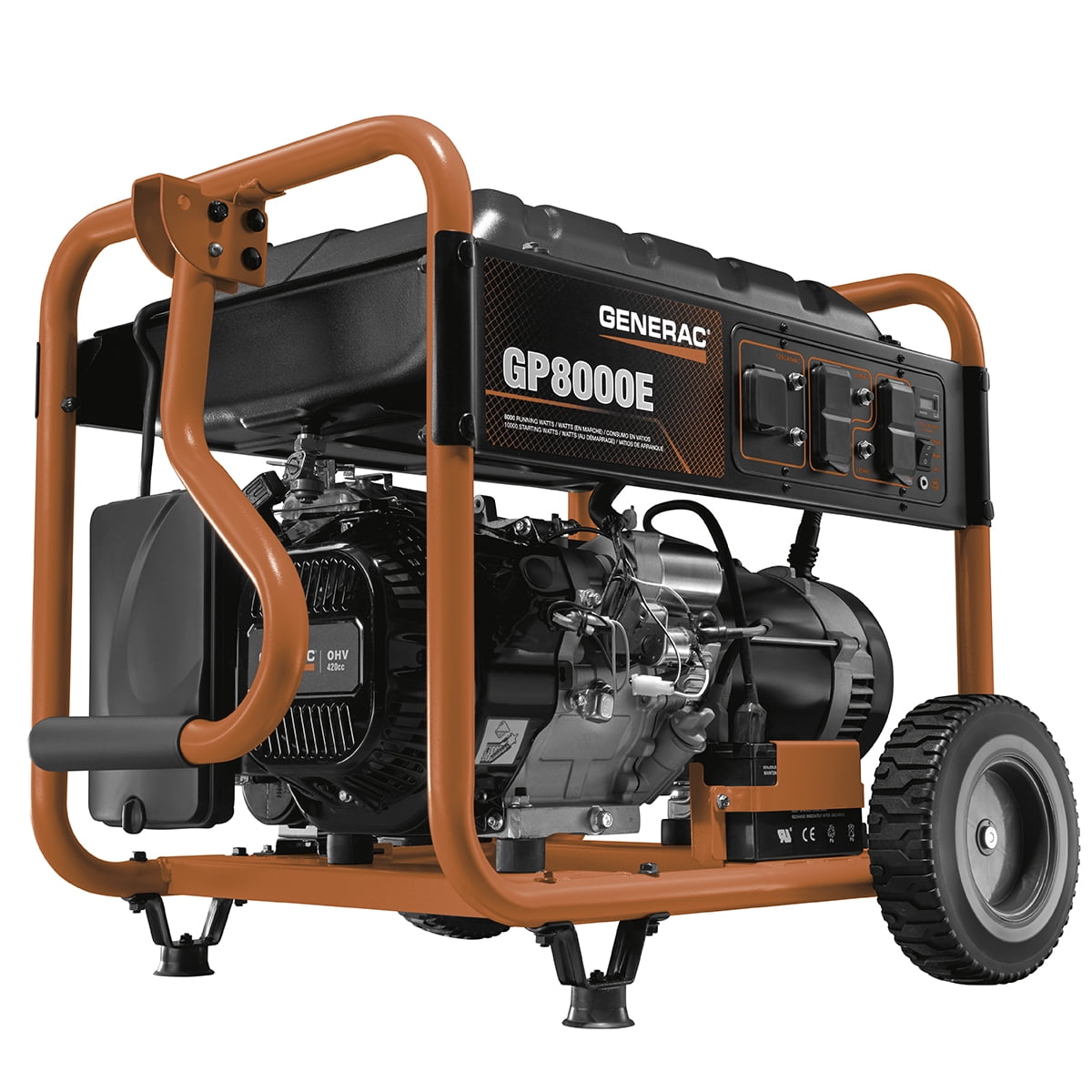 Generac GP8000E COsense Portable Generator Electric Start PowerRush