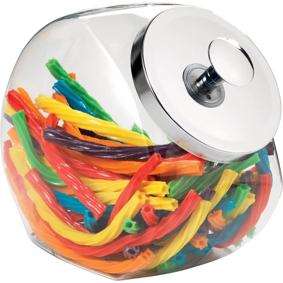 69590R Glass 1 Gal Penny Candy Jar with Chrome Cover