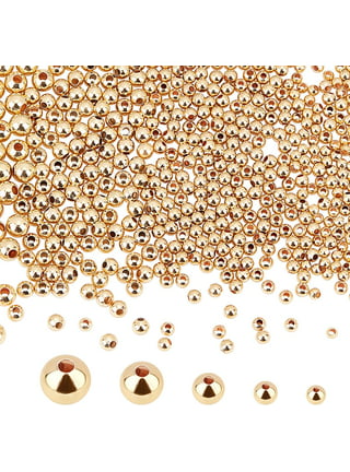 EuTengHao 600pcs Spacer Beads Jewelry Bead Charm Spacers Alloy Spacer Beads for Jewelry Making DIY Bracelets Necklace and, Gold