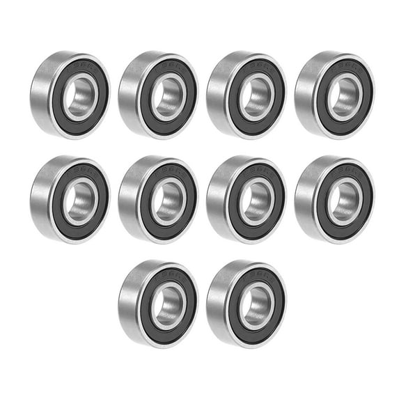 696-2RS Ball Bearing 6x15x5mm Double Sealed Chrome Steel Bearings 10pcs