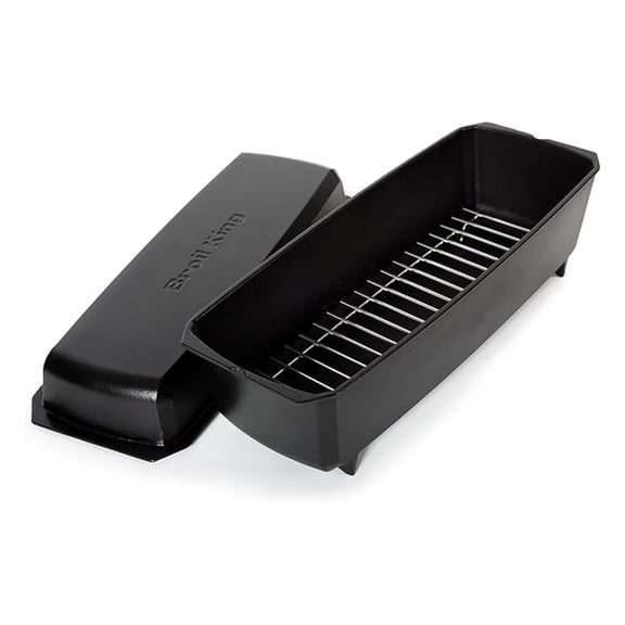 69615 Cast Iron Rib Roaster, Black