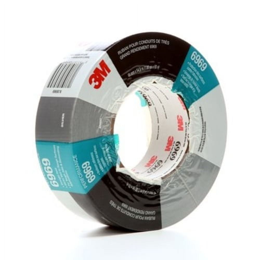 6969-2x60 - Extra Heavy Duty Duct Tape 2in X 60 Yd - Silver - (Pack of 1)