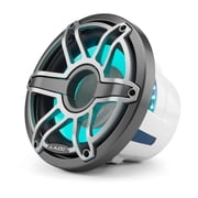 Jl Audio M6 10in Subwoofer With Titanium Sport Grille Infinite Baffle, Rgb Led