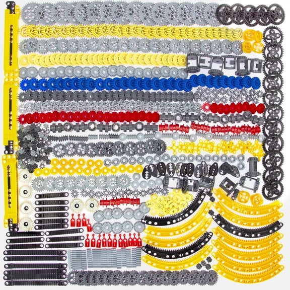 ASTEM 699pcs Technic-Parts-Gears Axle-Pin-Connector Compatible with Technical Cam Worm Cogs Gears Steering Parts Differential Engine Kit