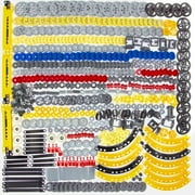 699pcs Technic-Parts Technic-Gears Axle-Pin-Connector Compatible with Lego-Technic Technic Cam Worm Cogs Gears Steering Parts Differential Engine Kit.