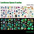 thumbnail image 1 of 69PCS Luminous Tattoos For Kids, Space Temporary Tattoo Stickers, Glow In The Dark Tattoos for Boys and Girls, Space Fake Tattoos More Party Makeup Gifts 5 Sheets, 1 of 7