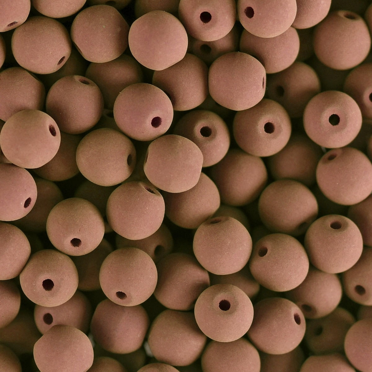 69pcs John Bead 8mm Czech Glass White Alabaster Velvet Cocoa Round Bead Strands for DIY Jewelry Making Crafts