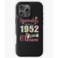 thumbnail image 1 of 69th Birthday Floral September 1952 - Durable Phone M3328 Phone Case for iPhone 17 16 15 14 13 12 11 Pro Max, 1 of 2