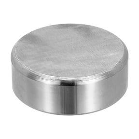 69x25mm Steel Bench Block, Steel Block Metal Bench Block No Holes Matched Hardened Steel Flat 123 Blocks Precision Ground Milling for Jewelry Making Stamping Tool, Round