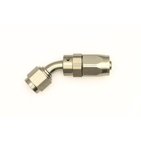 6AN 45 deg Female Swivel CPE Hose End