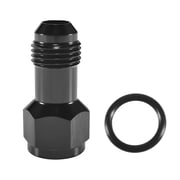 6AN Female to 6AN Male Extender Fitting,AN6 Extensions Adapter Connector with O ring ORB,Aluminum black anodized,Full Length 34 MM
