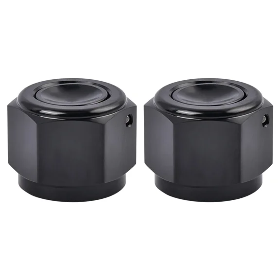 6AN Flare Cap Block off Fitting Plug Black 2PCS