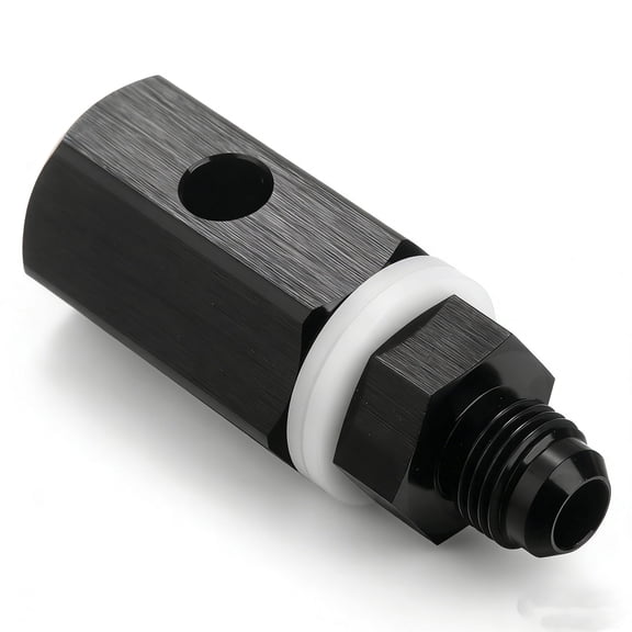 6AN Male Fuel Cell Tank Rollover Vent Valve Aluminum Black AN Tip Roll Over Valves