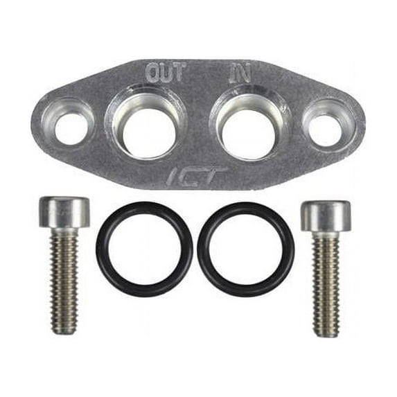 6AN Oil Cooler Adapter with ORB Oring In & Out