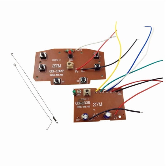 6CH 2.4G Remote Control High Quality 27MHz Circuit PCB Transmitter Receiver Board for RC Car Toys Parts