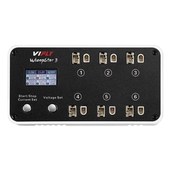 6CH 2-6S For 1S BatteryCharging Adapter Dock With LCD Readout, Storage Charge Capabilit Fits PH2.0 And BT2.0