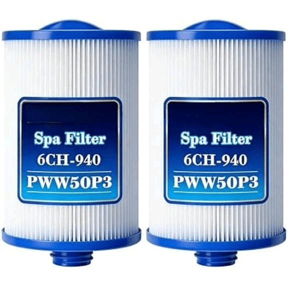 6CH-940 Spa Filter Cartridge Compatible with PWW50P3,Filbur FC-0359, Waterway 817-0050 Front Access Skimmer, Viking Spa Hot Tub Filter,SAE Thread, 45 sq.ft. 2-Pack$$Garden & Patio