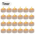 thumbnail image 1 of 24PCS Flameless LED Tea Lights Canadles with Timer Realistic Flickering Warm Yellow Battery Operated LED Tea Lights Candles. Ideal for Parties, Weddings, Birthdays, Festival Celebration, 1 of 6