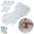 thumbnail image 1 of 6Ct Non-Slip Foot Shaped Applique Bath Tub Suction Stickers Anti Skid Shower Mat, 1 of 1