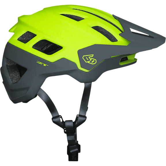 6D ATB-2T Accent Trail MTB Mountain Bike Helmet Yellow/Gray XS/SM