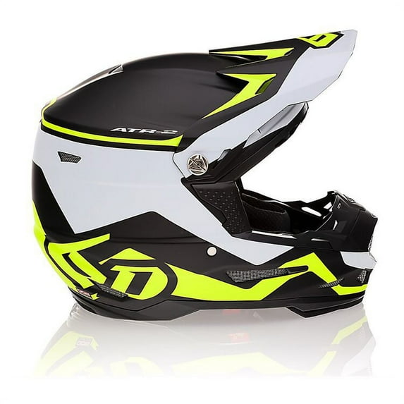6D ATR-2 Driven MX Offroad Helmet Neon Yellow SM