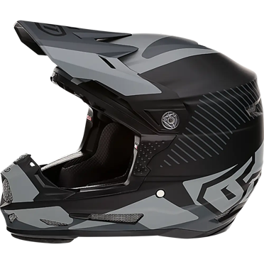 6D ATR-2Y Fusion Black Offroad Helmet - YSM
