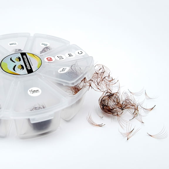 6D Dark Brown Color Lashes, 1000 Premade Volume Fans, Eyelash Extensions. Handmade!