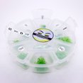 thumbnail image 1 of 6D Green Color Lashes, 1000 Premade Volume Fans, Eyelash Extensions. Handmade! D Curl - 9 to 16mm, 1 of 5