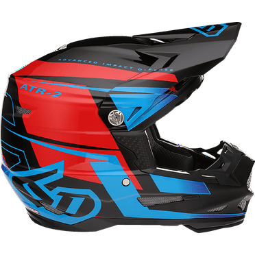 6D Helmets ATR-2 Offroad Motocross Helmet - Mach - Blue/Red/Black - 2XL